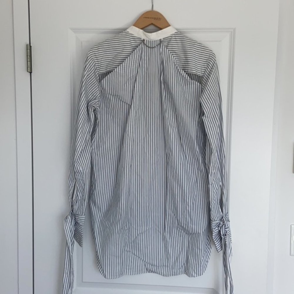Rag & Bone Dylan striped button down silk cotton shirt - Picture 10 of 13